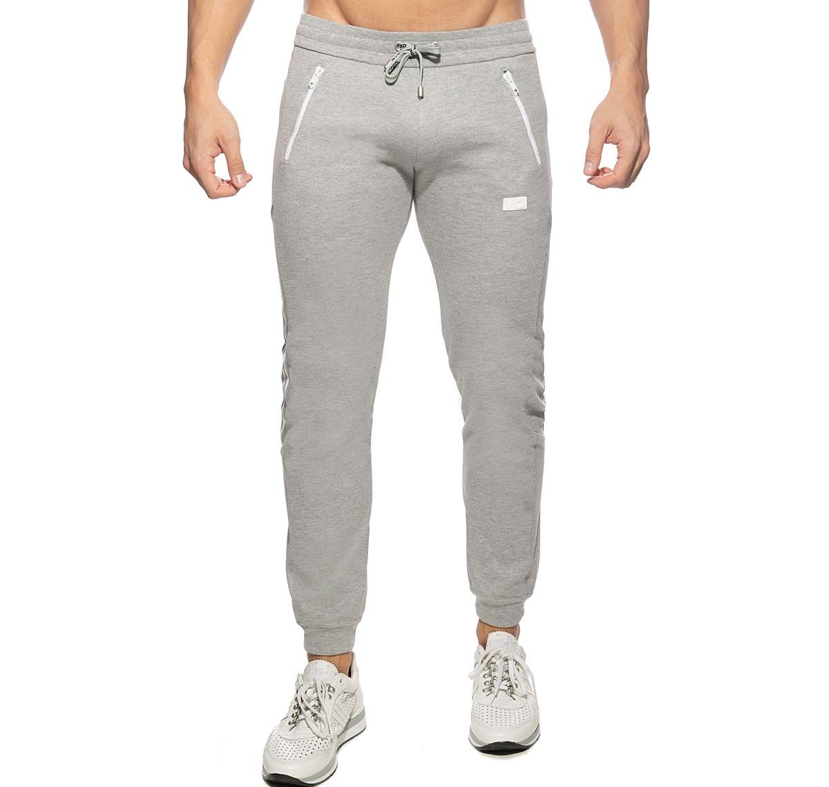 Addicted Pantalón deportivo DOUBLE ZIP JOGGING PANTS AD1012, gris