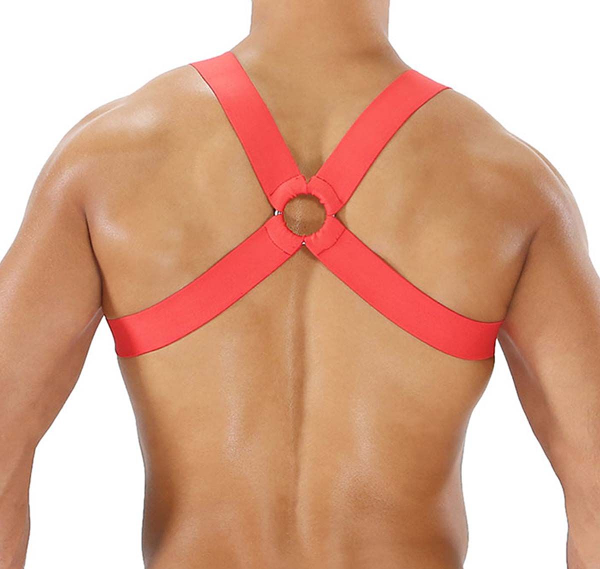 TOF Imbracatura FETISH ELASTIC HARNESS RED H0017R, rosso
