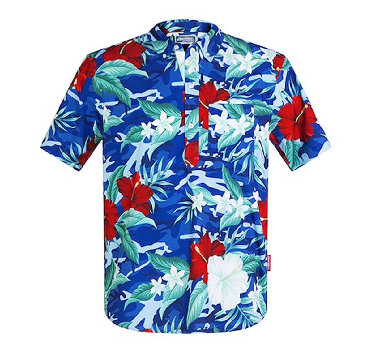 aussieBum Short sleeve shirt VACAY SHIRT CANCUN, multicolor/blue